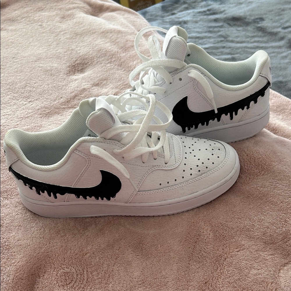 Nike Court Vision - customized drip  Women's Sneakers